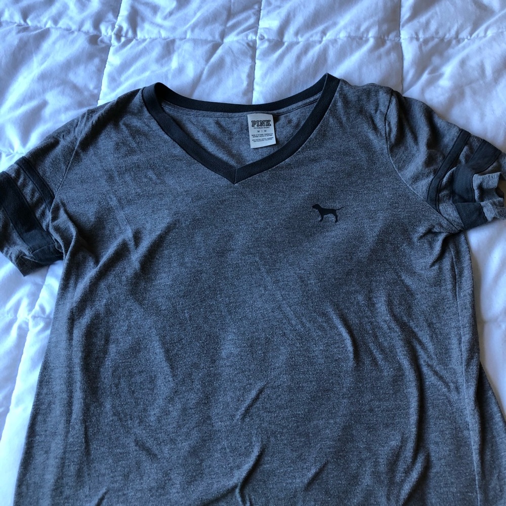 Short Sleeve Grey PINK Shirt